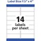 Avery Label, Wthrprf, Address, 1.3X4 700PK AVE5522 - alternate 6